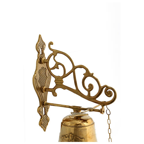 Campana mod Angelo muro ottone dorato 37 cm 3