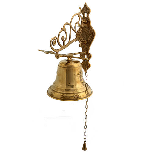 Campana mod Angelo muro ottone dorato 37 cm 5