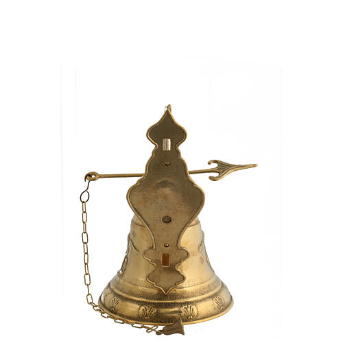 Campana mod Angelo muro ottone dorato 37 cm 8