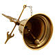 Wall Church Bell model Angel golden brass 37 cm s4
