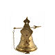 Wall Church Bell model Angel golden brass 37 cm s8