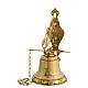 Church Bell mod angel wall gold plated brass. 30x15 cm s3