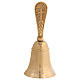 Campanilla de mesa de latón dorado 15 cm s1