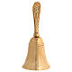 Campanilla de mesa de latón dorado 15 cm s2