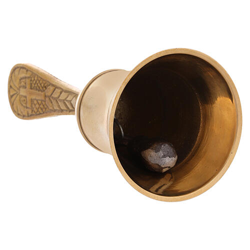 Church Bell in Golden Brass 15 cm 3