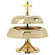 Cast brass altar bell, 2 chimes, 12 in s3