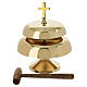 Altar Bell Two‑Tone Cast Brass, 32 cm s1