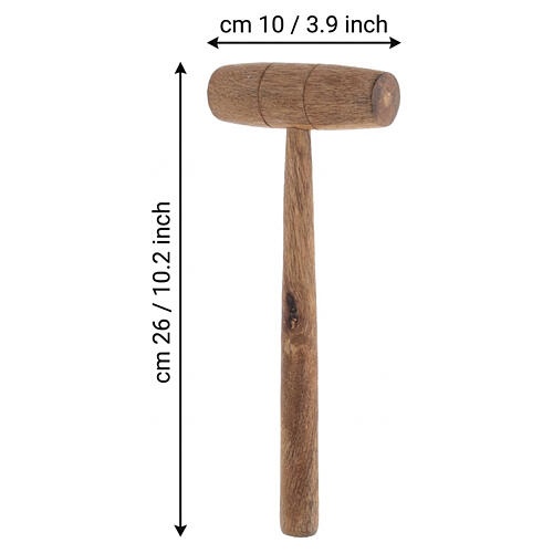 Campanello liturgico a tre suoni con martelletto 40x25x15 cm 5