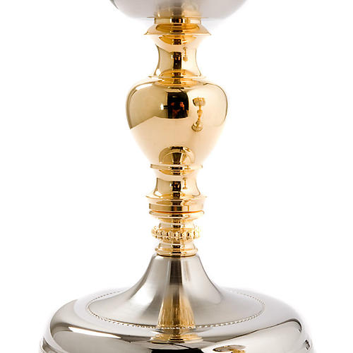 Chalice and Ciborium Malta style, silver and gold-plated satin 6