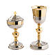 Chalice and Ciborium Malta style, silver and gold-plated satin s4