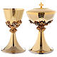 Chalice and ciborium with pewter decoration s1