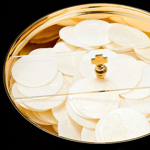 Golden Ciborium with plexiglass rotating lid 3