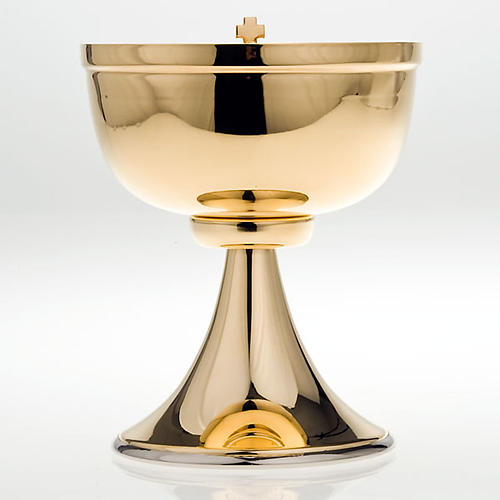 Golden Ciborium with plexiglass rotating lid 5
