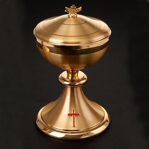 Golden chalice and ciborium with cross 5