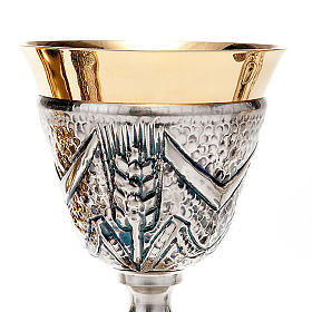 Conjunto 3 peças cinzelado uva e trigo s6