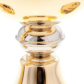 Cálice e cibório latão dourado s3