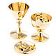 Cálice e píxide latão dourado brilhante s3