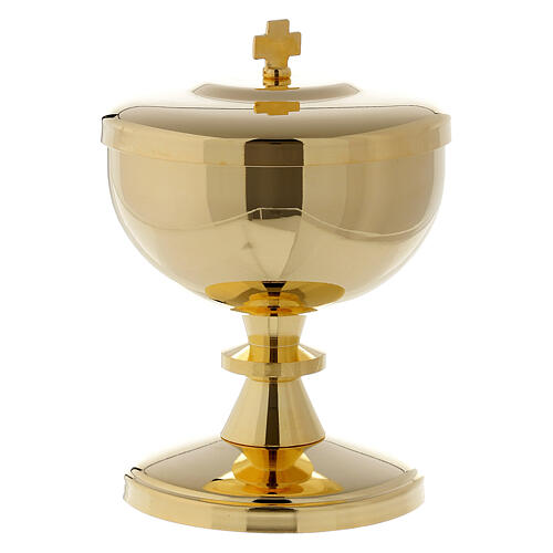 Gold-plated brass chalice and ciborium - small size 3