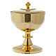 Gold-plated brass chalice and ciborium - small size s3