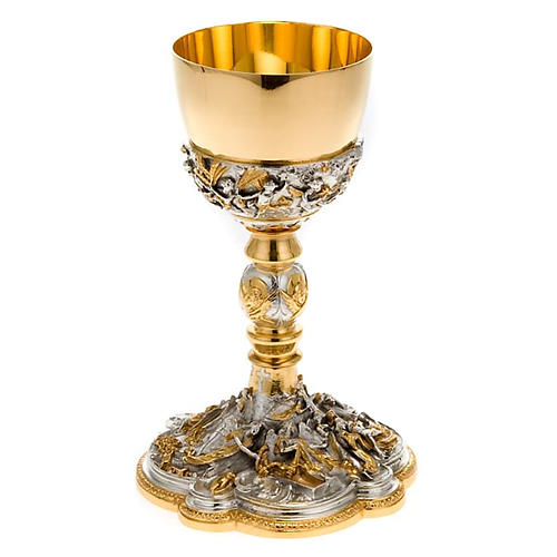 Cálice e píxide latão deposição da cruz 7