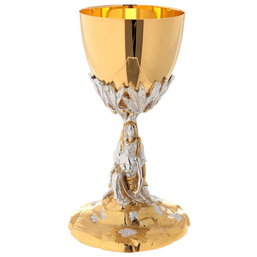 Chiselled chalice and ciborium set the Pietà 3