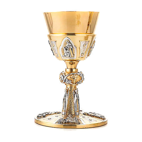 Chiselled chalice and ciborium set the Evangelists 2