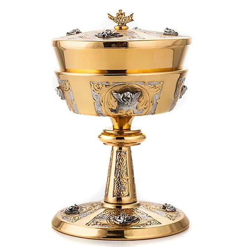 Chalice and ciborium with chiselled Putti 3