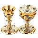 Chalice and ciborium with chiselled Putti s1