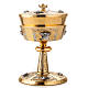 Chalice and ciborium with chiselled Putti s3
