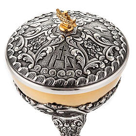 Cálice e píxide pão cordeiro tábuas lei prata s5