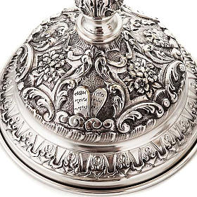 Cálice e píxide pão cordeiro tábuas lei prata s6