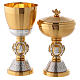 Chalice and ciborium Evangelist symbols brass s1