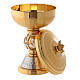 Chalice and ciborium Evangelist symbols brass s5