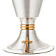 Chalice and ciborium cross silver brass satin s3
