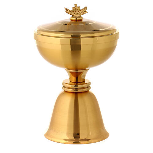 Chalice and ciborium gold-plated cross 6