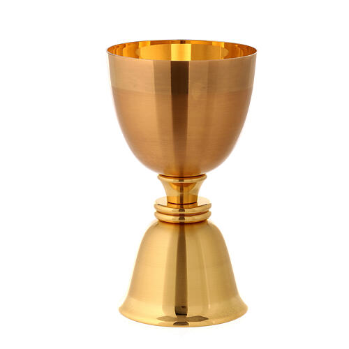 Chalice and ciborium gold-plated cross 7