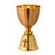 Chalice and ciborium gold-plated cross s2