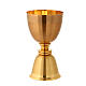 Chalice and ciborium gold-plated cross s7