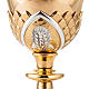 Chalice gold plated lily and ears of wheat s5