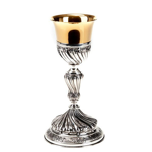 Silver chalice decorated hanks 1