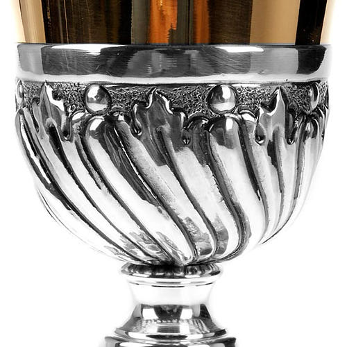 Silver chalice decorated hanks 3
