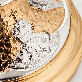 Cálice latão cinzelado símbolos sagrados s3