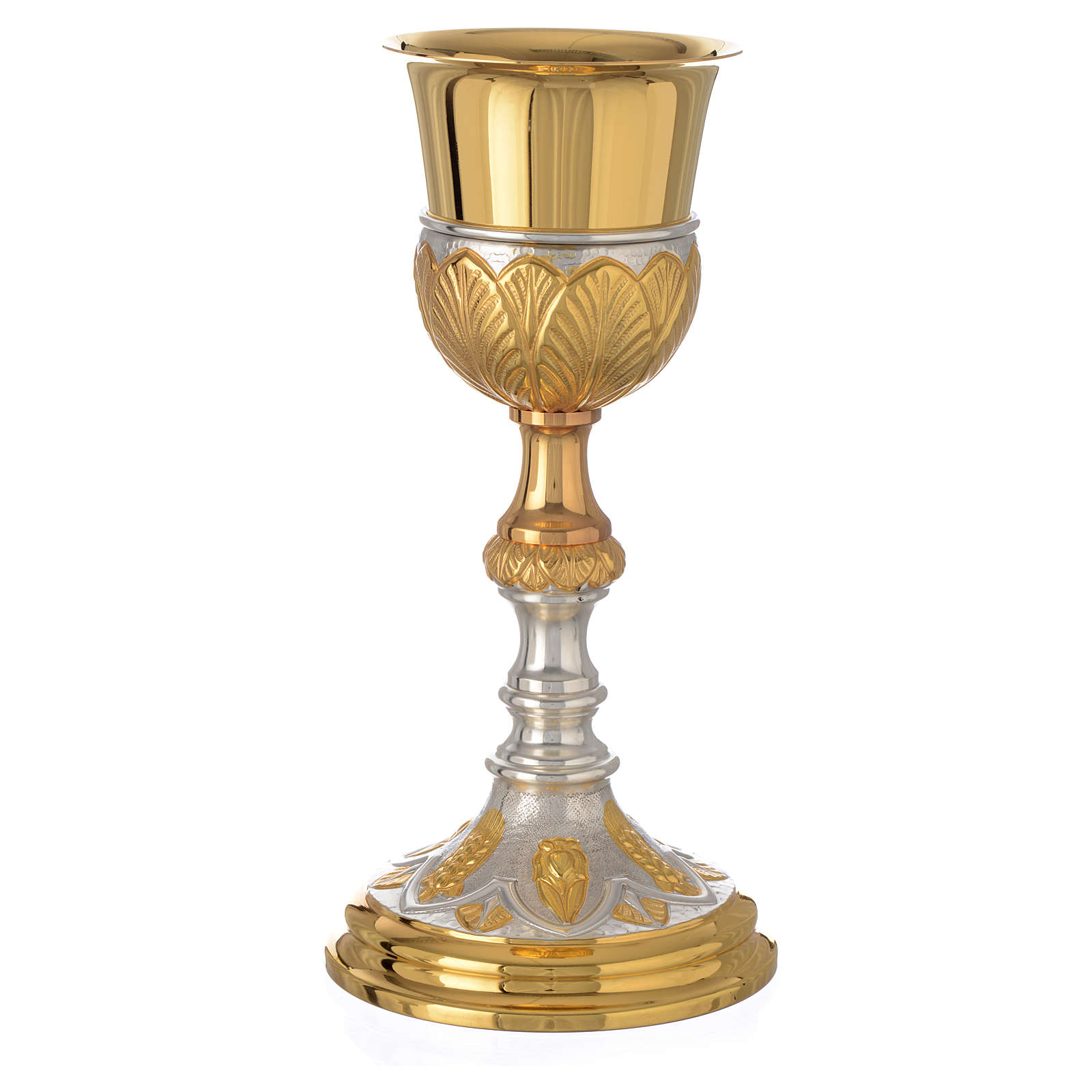 Chalice with chiseled petals | online sales on HOLYART.com