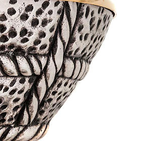 Cibório latão prateado cesto de pão s4