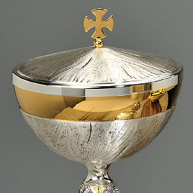 Cálice píxide latão prata batismo Ultima Ceia Jerusalém