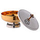 Bowl paten with leaves and Celtic cross s3