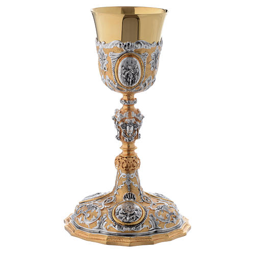 Silver Chalice with Passion medals 2