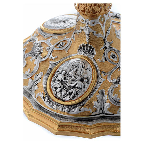 Silver Chalice with Passion medals 6