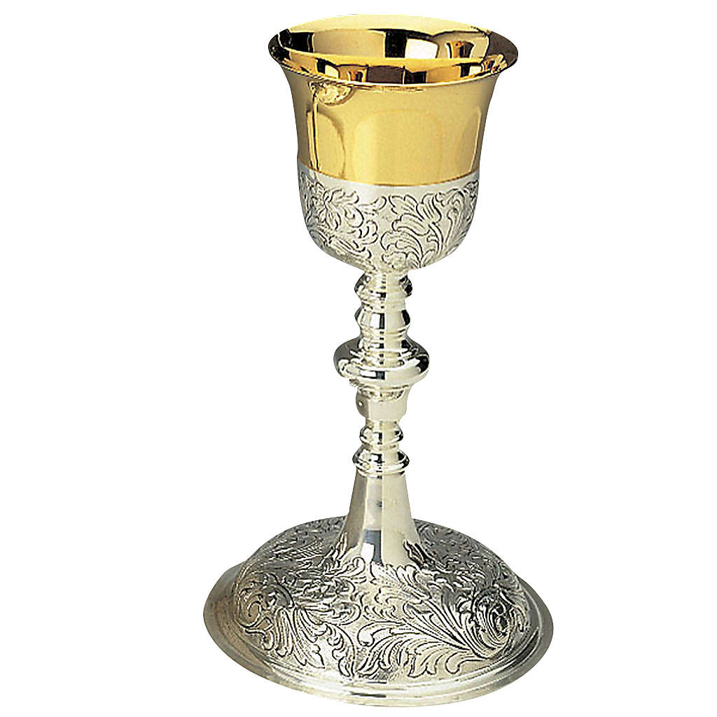 Chalice with floral decorations | online sales on HOLYART.com