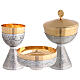 Chalice, ciborium and paten silver plated brass s1